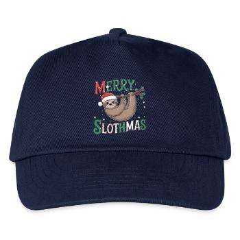 Merry Slothmas - Kids’ Baseball Cap - navy - Front