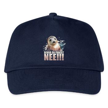 Bevor du fragst - Nee!!! - Kinder Basecap - Navy - Vorne