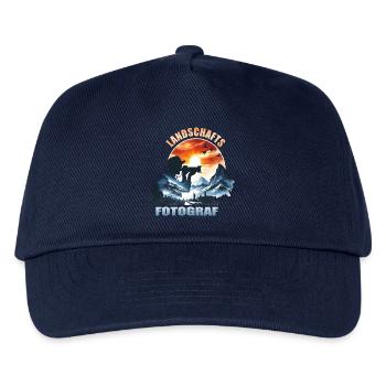 Landschafts Fotograf - Kinder Basecap - Navy - Vorne