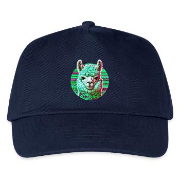 Alpaca - Kids’ Baseball Cap - navy - Front