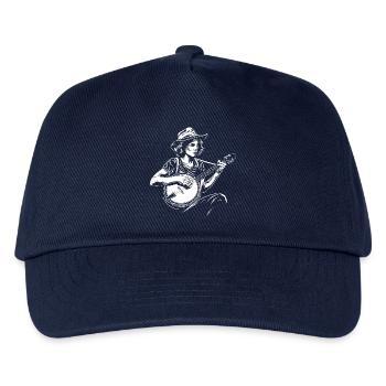 Banjospieler Skizze - Kinder Basecap - Navy - Vorne