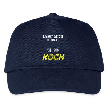 Lasst mich durch, ich bin Koch Geschenkidee lustig - Kinder Basecap - Navy - Vorne
