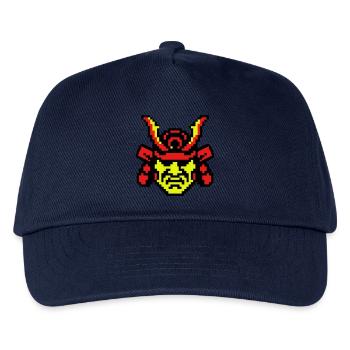 Pixel Samurai 8bit - Kinder Basecap - Navy - Vorne
