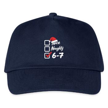 6 7 Checklist Christmas Funny Gift - Kids’ Baseball Cap - navy - Front