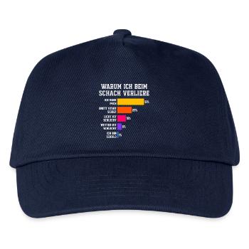 Why I lose at squash Squash - Kids’ Baseball Cap - navy - Front
