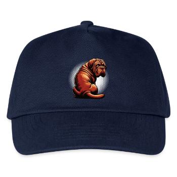 Bordeaux Dogge Bordeauxs Bordeaux Doggen besitzer - Kinder Basecap - Navy - Vorne