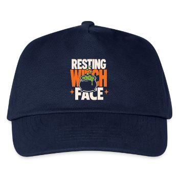 Resting Witch Face Hexenkessel - Kinder Basecap - Navy - Vorne