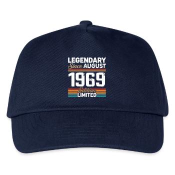Legendär seit August 1969 Vintage Retro - Kinder Basecap - Navy - Vorne