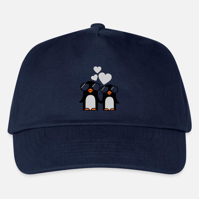 penguins fallen in love - pinguine - Kinder Basecap - Navy