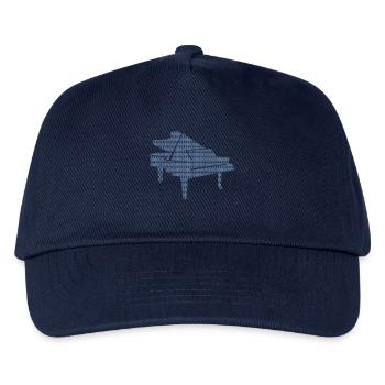 DNA Klavier - Leidenschaft für klassische Musik - Kinder Basecap - Navy - Vorne
