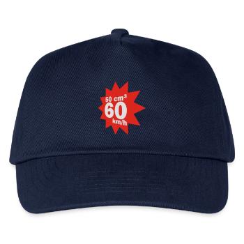 50 ccm, 60 km/h - Kinder Basecap - Navy - Vorne