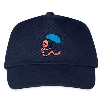 Regenwurm - Kinder Basecap - Navy - Vorne