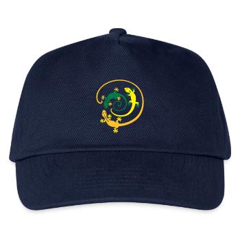 Gecko Spirale - Kinder Basecap - Navy - Vorne