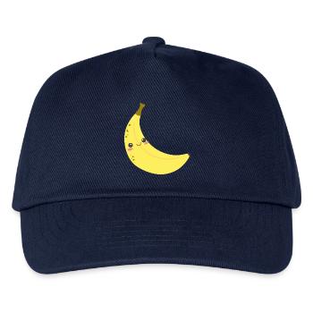 banane banana obst veggie gemuese fruits31 - Kinder Basecap - Navy - Vorne