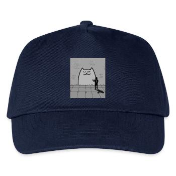 Sleepy Cat - Kids’ Baseball Cap - navy - Front