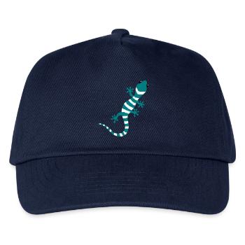 Gecko Salamander Lizard Reptile climbing gift - Kids’ Baseball Cap - navy - Front