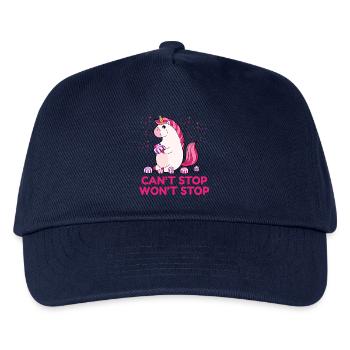 Can't Stop Won't Stop - Kinder Basecap - Navy - Vorne