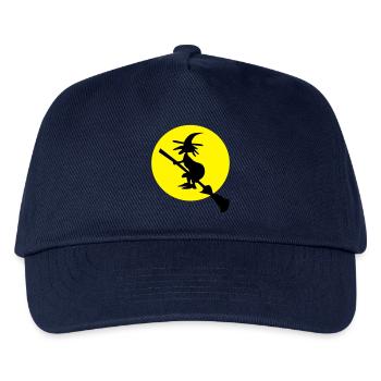 witch and full moon - Kids’ Baseball Cap - navy - Front