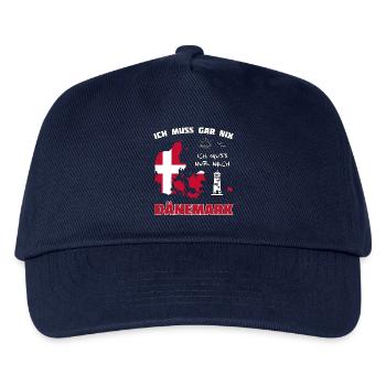 Dänemark Reisetraum mit Leuchtturm - Kinder Basecap - Navy - Vorne