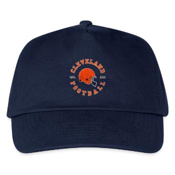 Cleveland Football Vintage Helm - Kinder Basecap - Navy - Vorne