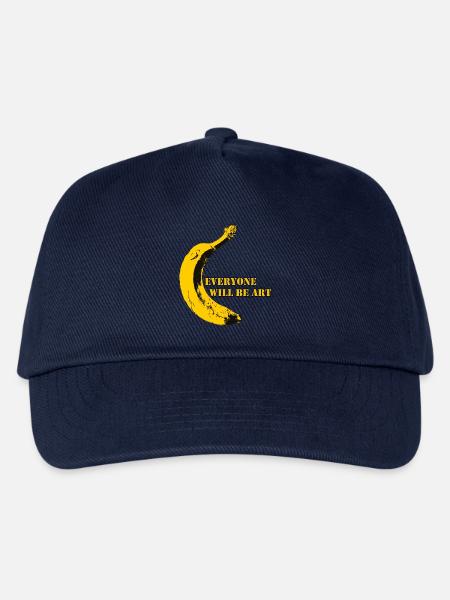 Everyone will be Art Warhol Banana - Kinder Basecap - Navy