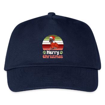 Dog Pug Pug Pugs Christmas - Kids’ Baseball Cap - navy - Front