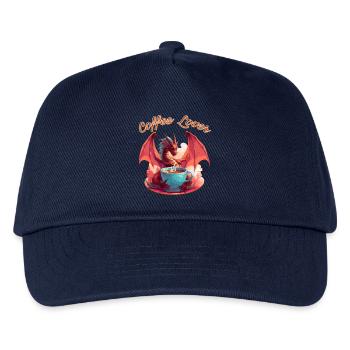 Dragon Coffee Lover - Kinder Basecap - Navy - Vorne