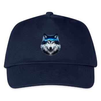 Wolf - Kids’ Baseball Cap - navy - Front