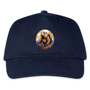 Marmot Mountaineer / Hiking Marmots - Kids’ Baseball Cap - navy - Front