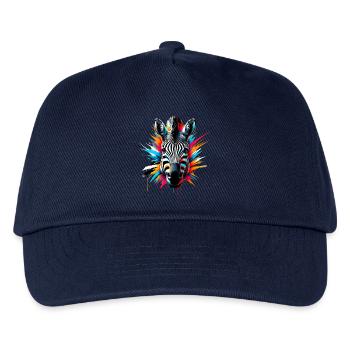 Zebra - Kinder Basecap - Navy - Vorne