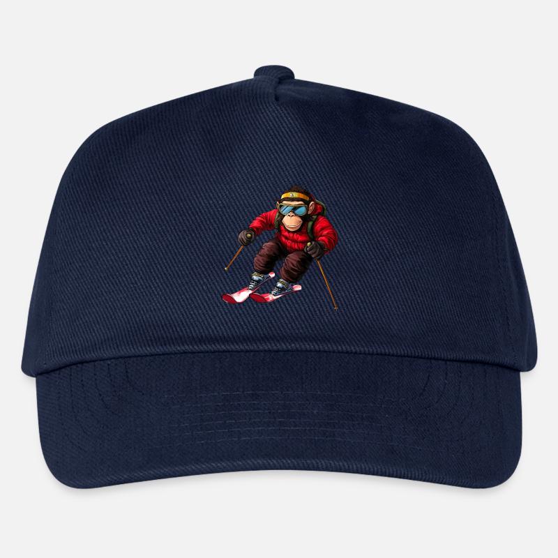 Ski Monkey - Kids’ Baseball Cap - navy