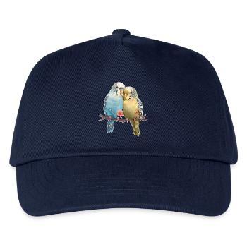 Wellensittiche - Kinder Basecap - Navy - Vorne