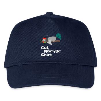 Good Night Shirt Rooster Design Pyjama Gift - Kids’ Baseball Cap - navy - Front