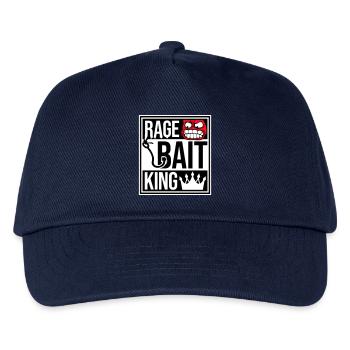 Rage Bait King en ligne Troll Attention Fun - Casquette de baseball Enfant - marine - Devant