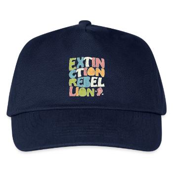 Extinction rebellion retro - Kinder Basecap - Navy - Vorne