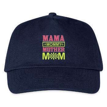 Mama Mommy Mother Mom Cute Motherhood Gift Shirt - Kids’ Baseball Cap - navy - Front