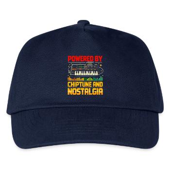 Propulsé par Chiptune | Nostalgie rétro - Casquette de baseball Enfant - marine - Devant