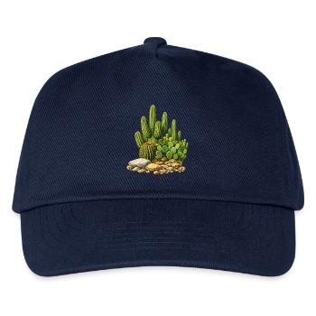 Cacti with flowers - Kids’ Baseball Cap - navy - Front