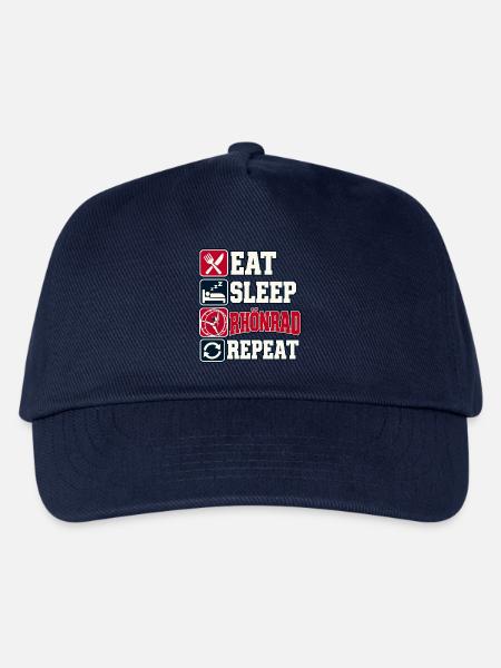 Eat Sleep Rhönrad Repeat - Kinder Basecap - Navy