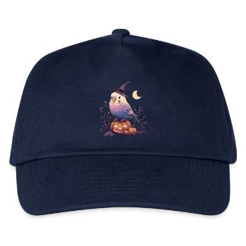 Wellensittich Halloween - Kinder Basecap - Navy - Vorne