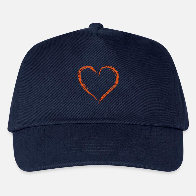 heart - Kinder Basecap - Navy