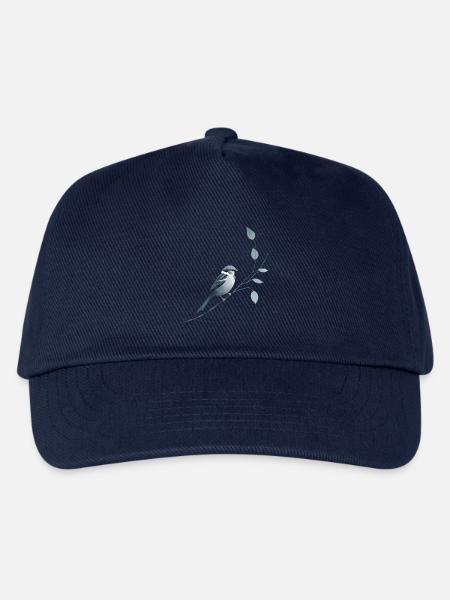 Spatz auf Ast - Kinder Basecap - Navy