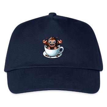 Bigfoot Coffee Coffee Drinker Coffee Lovers - Kids’ Baseball Cap - navy - Front
