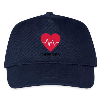 coeur Dresde - Casquette de baseball Enfant - marine - Devant