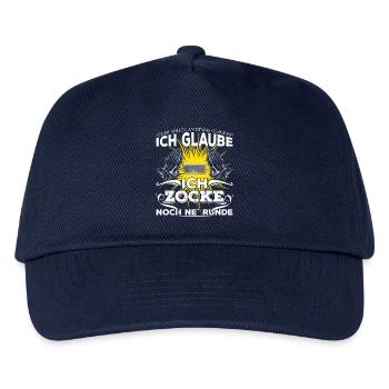 Ich glaube ich zocke noch ne Runde (hell) - Kinder Basecap - Navy - Vorne