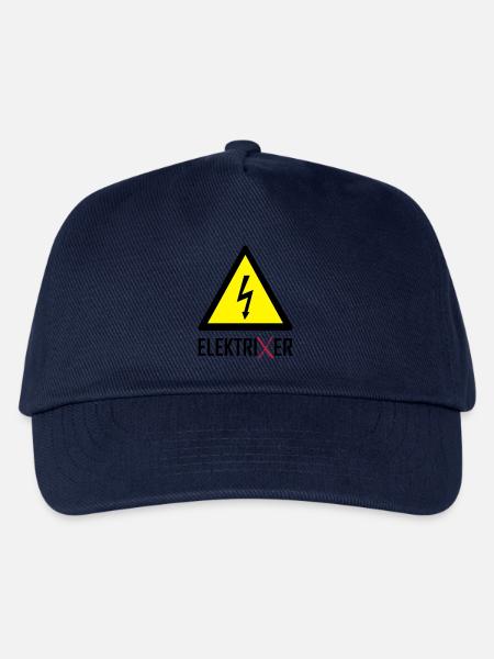 ElektriXer Elektriker Blitz Pfeil - Kinder Basecap - Navy