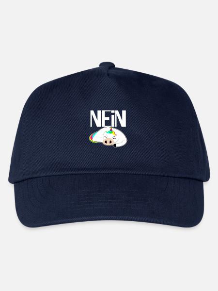 Weihnachten Einhorn neu new Geschenk Regenbogen - Kinder Basecap - Navy