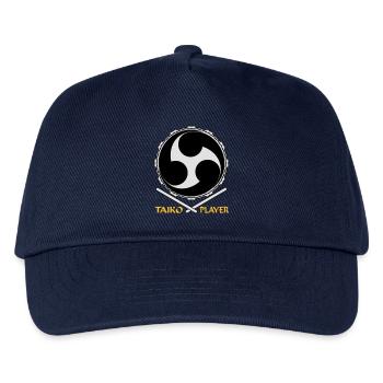 Symbol Taiko-Drumming V1 (dreifarbig) - Kinder Basecap - Navy - Vorne