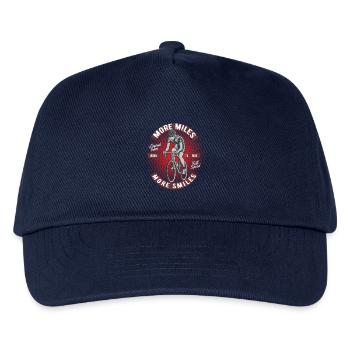 Cycling More Miles More Smiles - Kids’ Baseball Cap - navy - Front