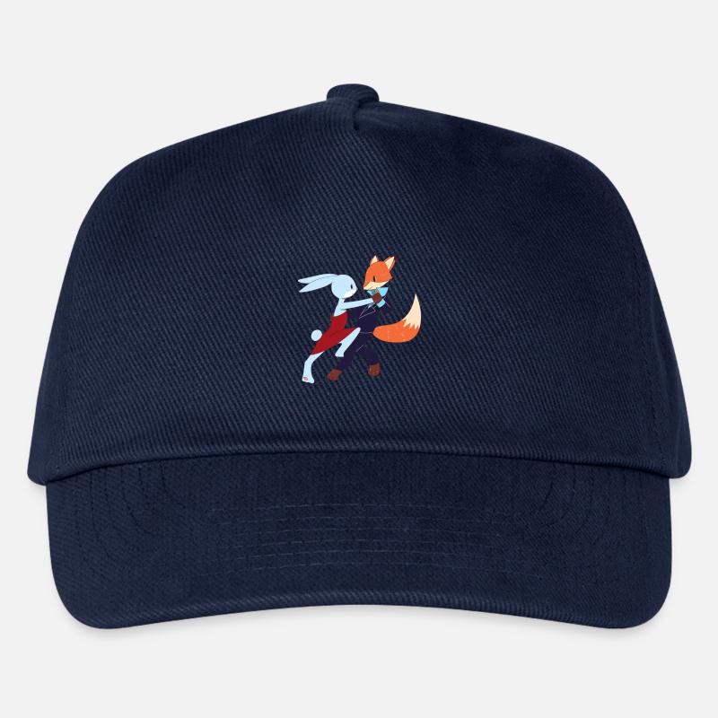 Chemise de salsa de danse salsa bunny et fox - Casquette de baseball Enfant - marine